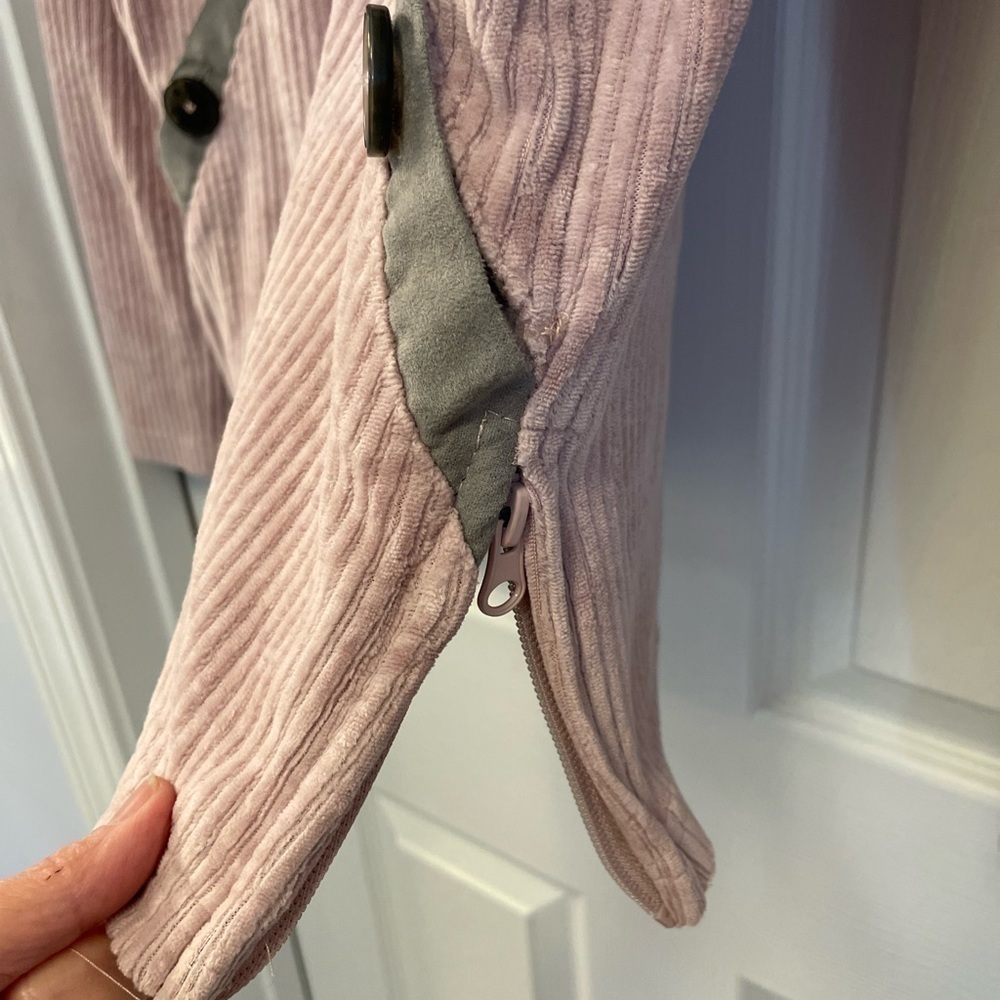 Simply Southern dusty pink Quarter Button Knit light Fleece Pullover size S - Picture 6 of 11